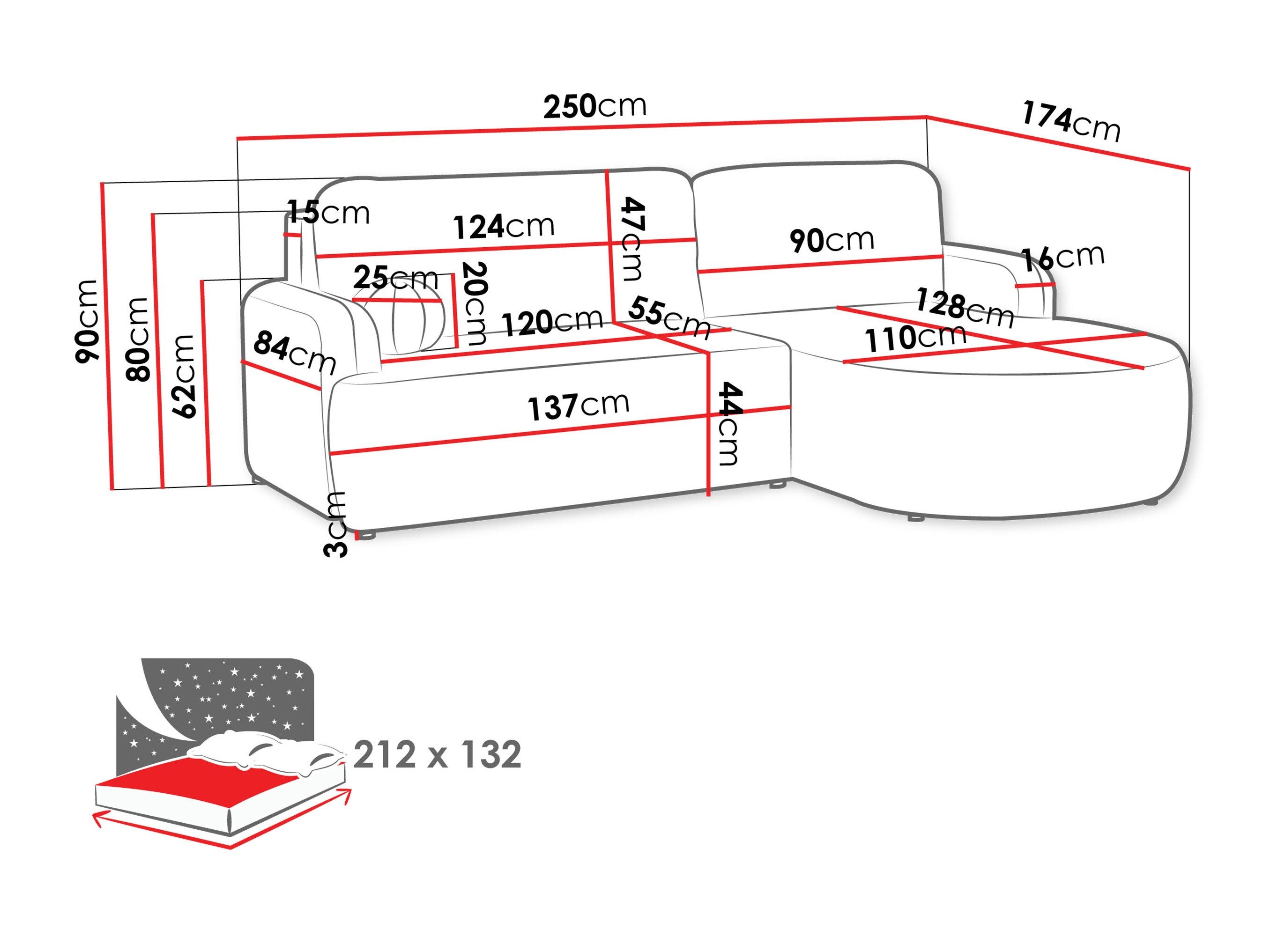 Canapé d'angle Comfivo Popis (Poso 05)