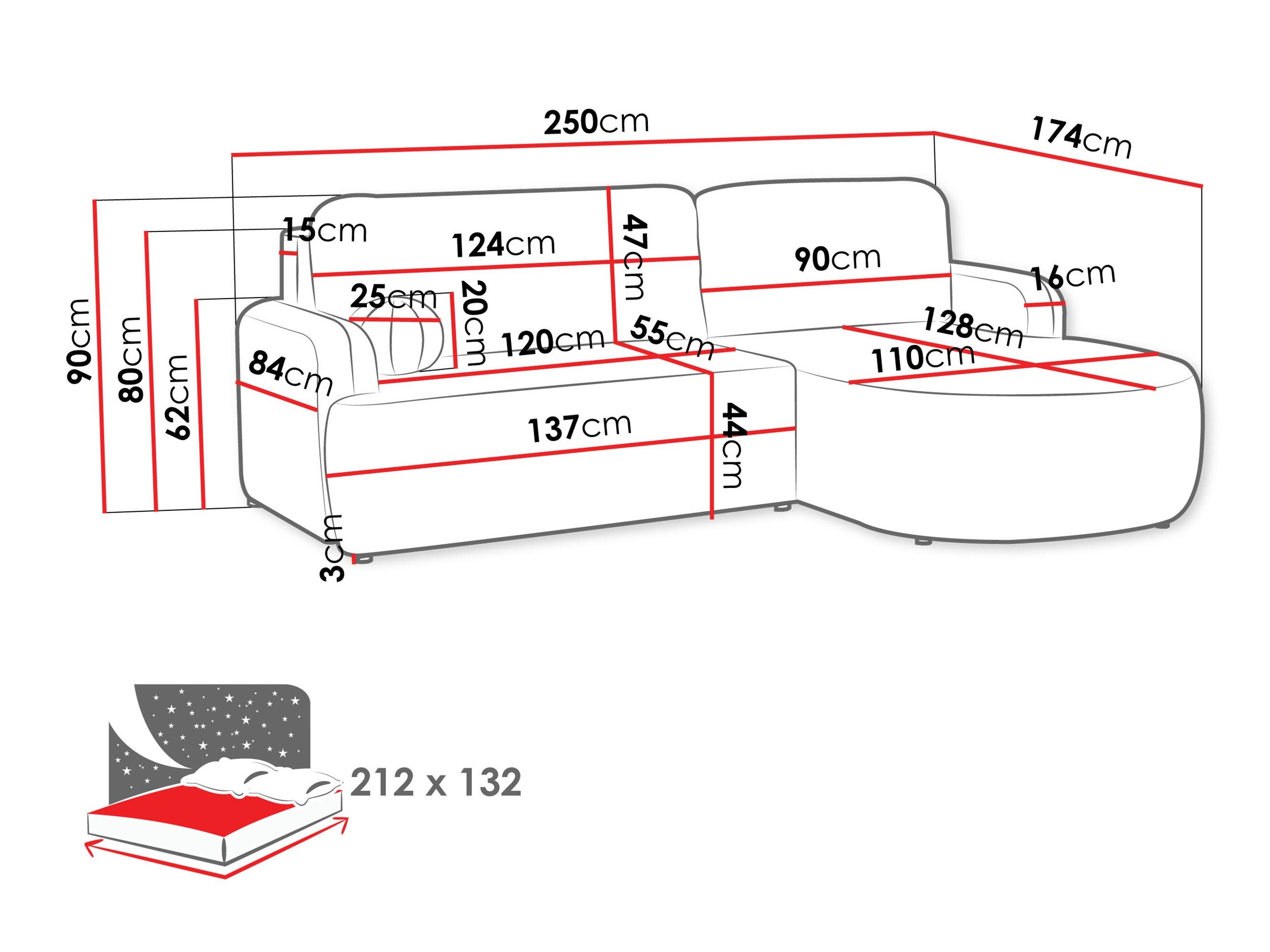 Canapé d'angle Comfivo Popis (Taro 01)