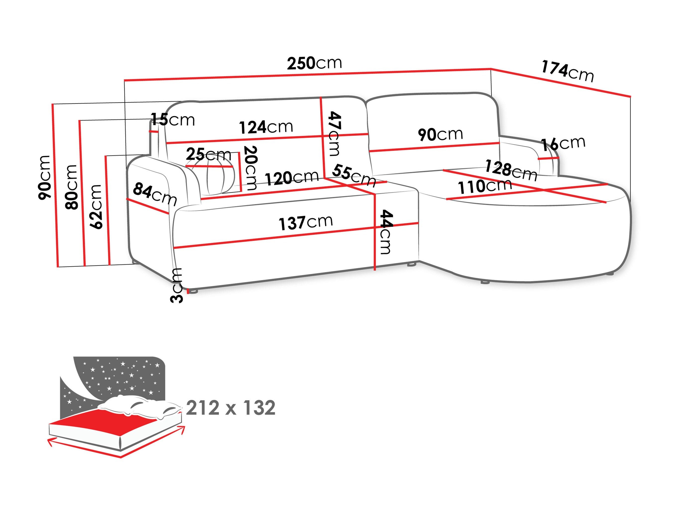Canapé d'angle Comfivo Popis (Wave 05)