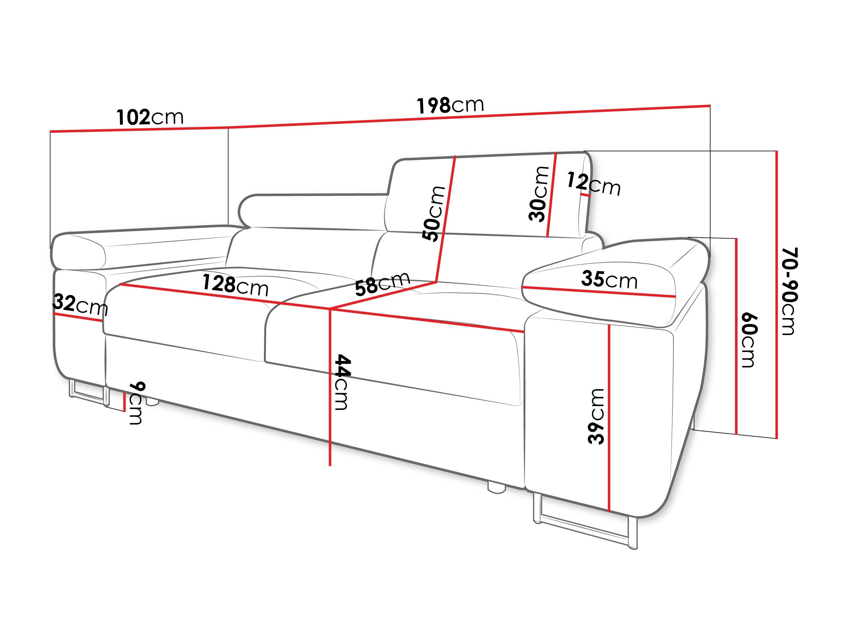 Canapé Comfivo Vinetum II (Lumo 40)