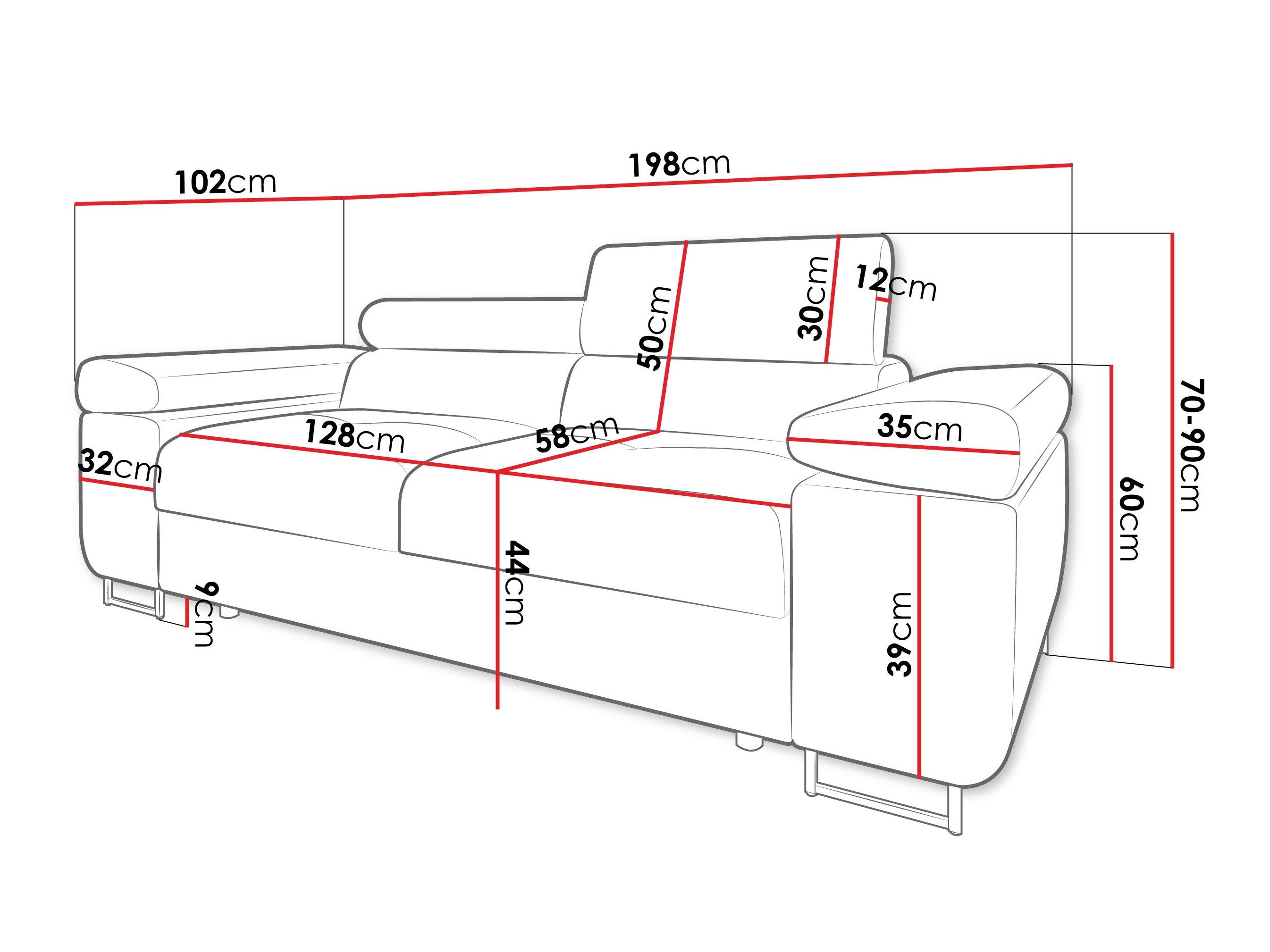 Canapé Comfivo Vinetum II (Lumo 65)