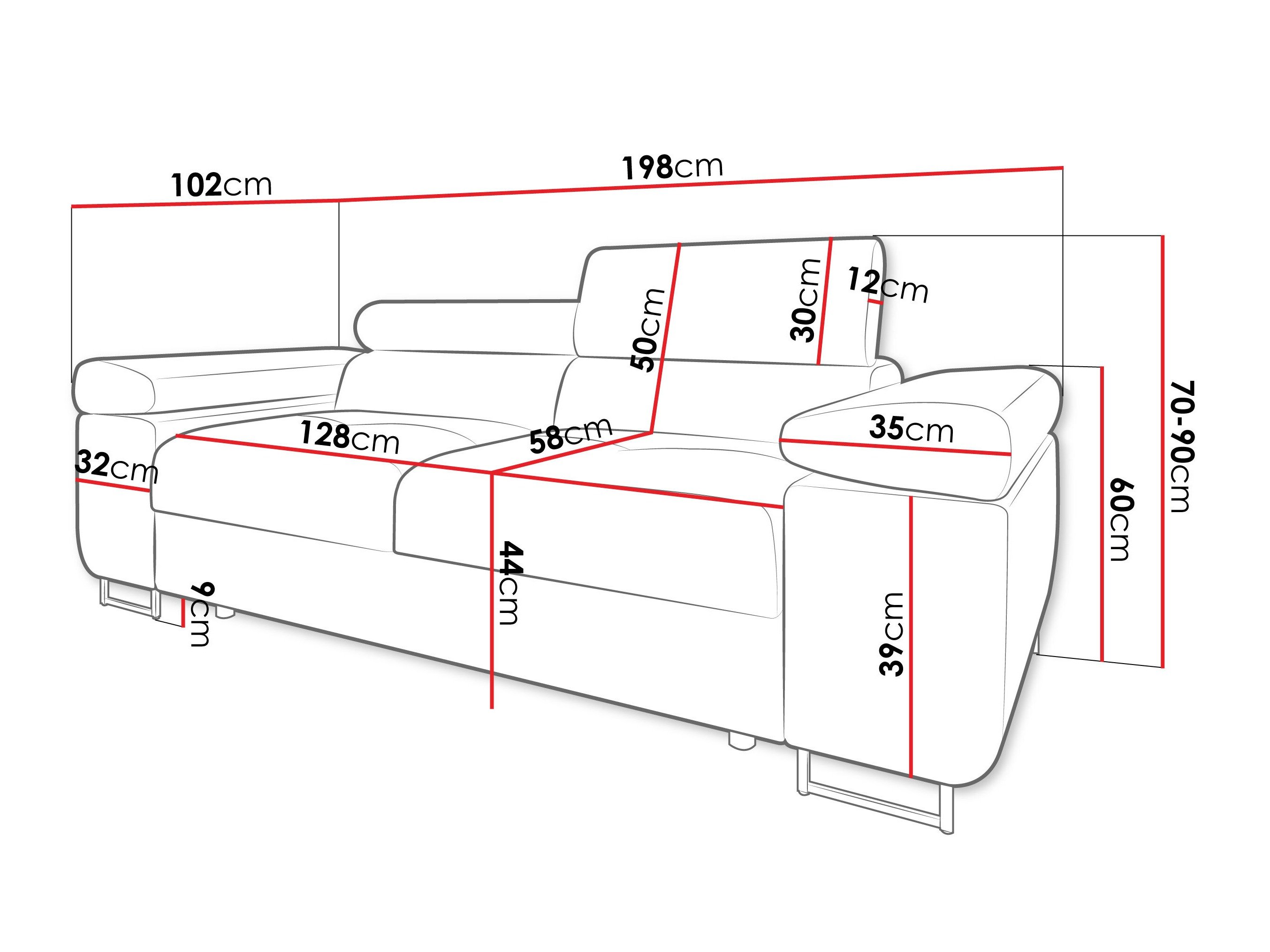 Canapé Comfivo Vinetum II (Soft 011 + Lux 06)