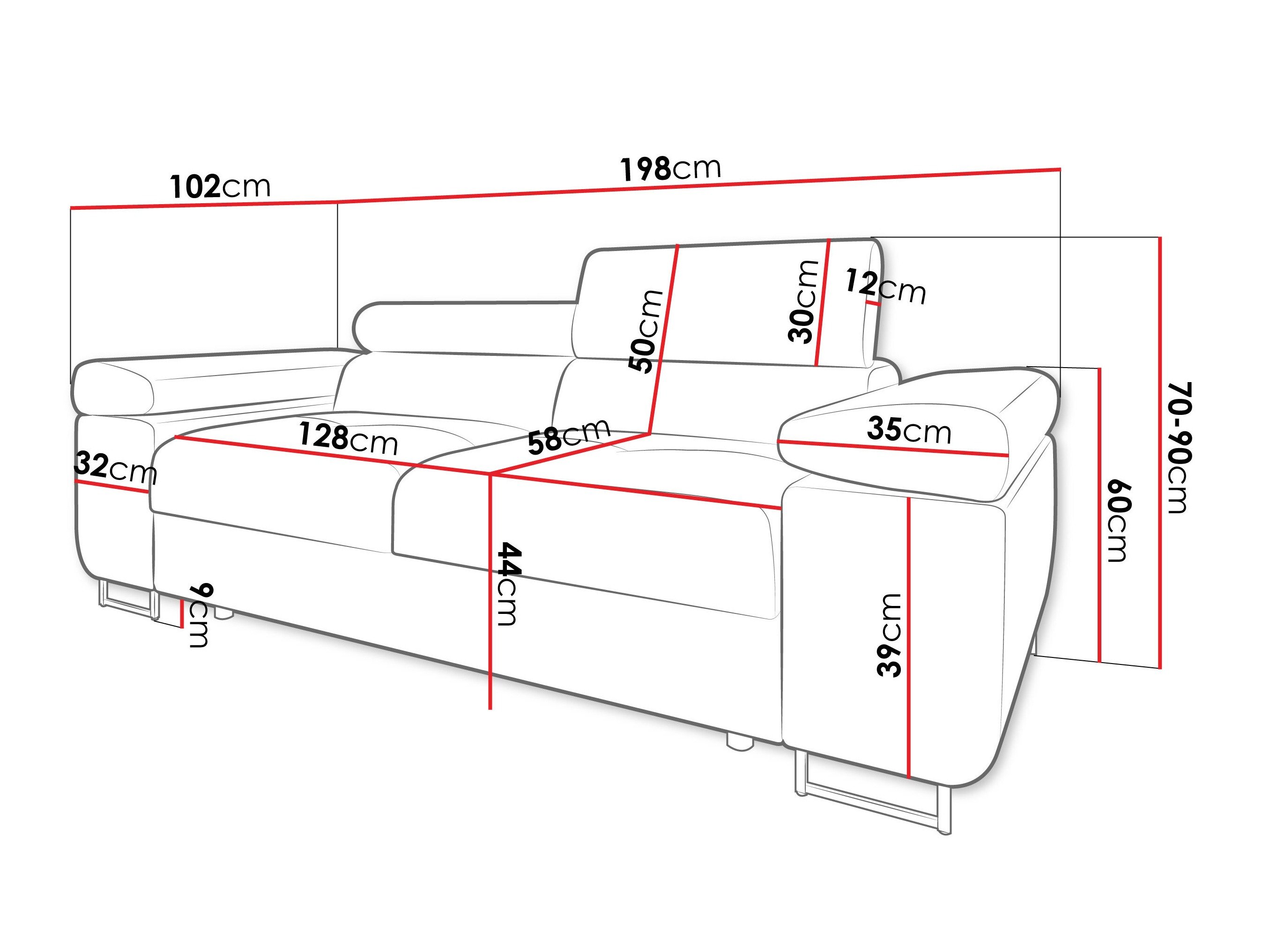 Canapé Comfivo Vinetum II (Soft 066 + Lux 03)