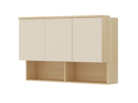 Armoire murale Nolcala 104 (Chêne + Beige)