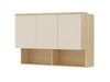 Armoire murale Nolcala 104 (Chêne + Beige)