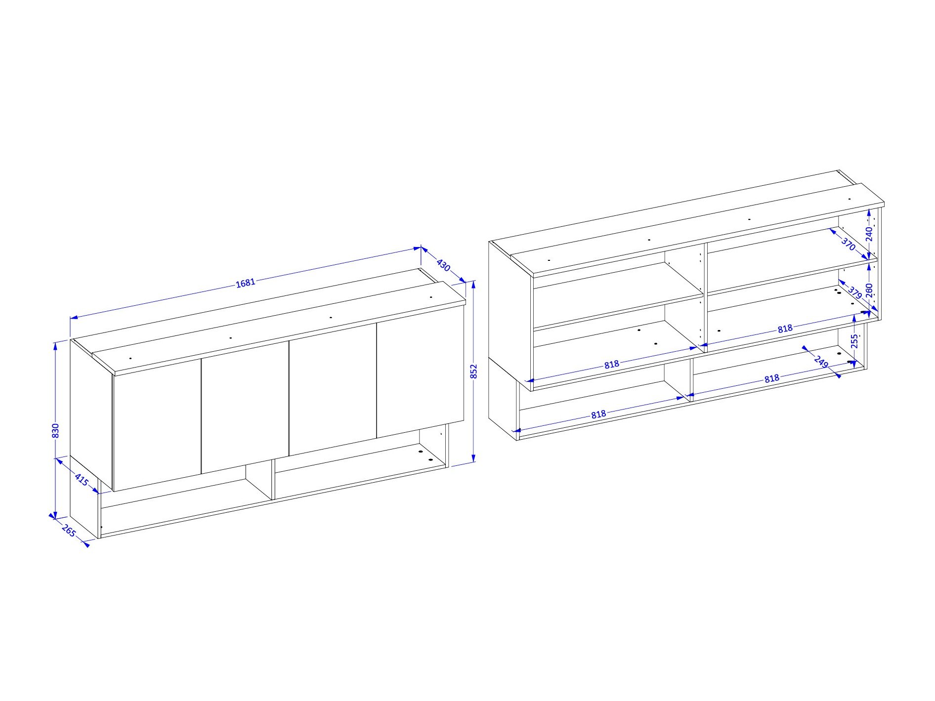 Armoire murale Nolcala 105 (Chêne + Beige)