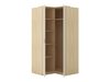 Armoire d'angle Nolcala 107 (Chêne + Beige)