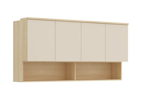 Armoire murale Nolcala 105 (Chêne + Beige)