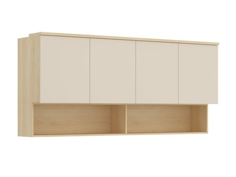 Armoire murale Nolcala 106 (Chêne + Beige)