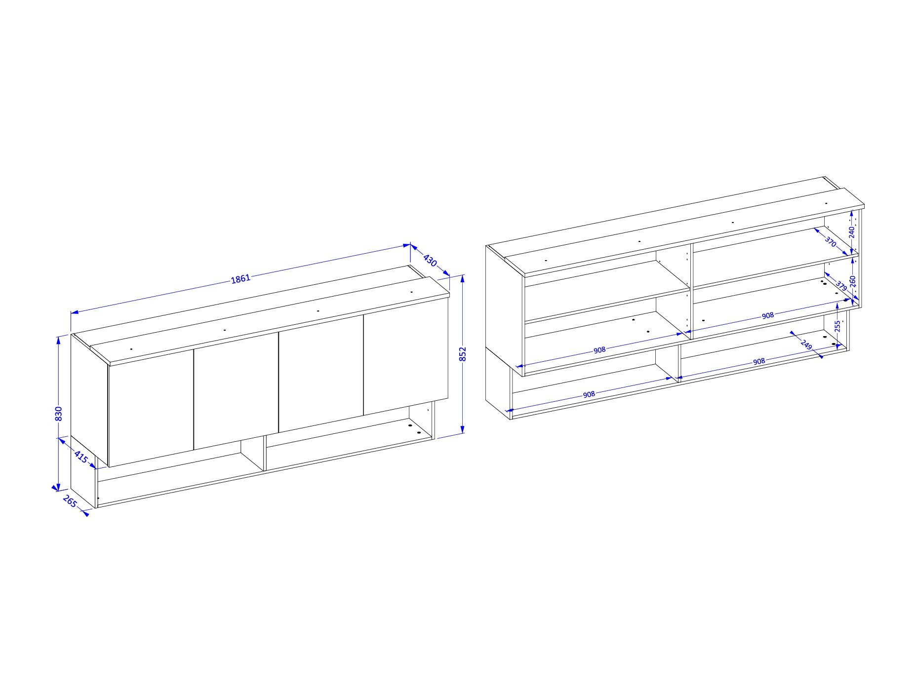 Armoire murale Nolcala 106 (Chêne + Beige)