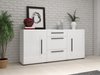 Commode Ophsalu 108 (Blanc + Blanc brillant)