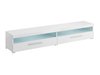 Meuble TV Torvire 111 (Blanc + Blanc brillant)