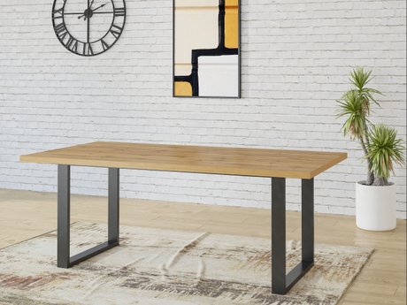 Table Avicavu 106 (Chêne wotan + Noir)