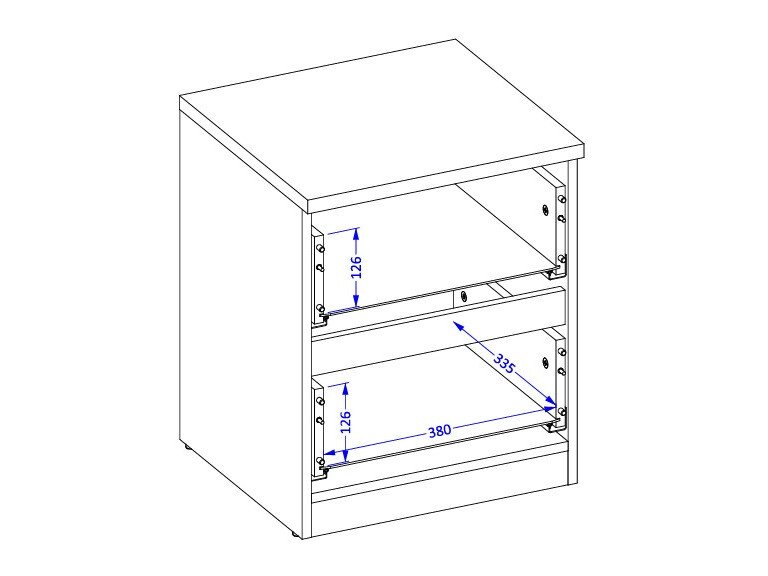 Table de chevet Nolcala 108 (Chêne + Eucalyptus)