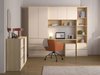 Armoire murale Nolcala 104 (Chêne + Beige)