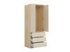 Armoire Nolcala 110 (Chêne + Beige)