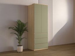 Armoire Nolcala 110 (Chêne + Eucalyptus)