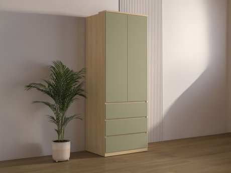 Armoire Nolcala 110 (Chêne + Eucalyptus)