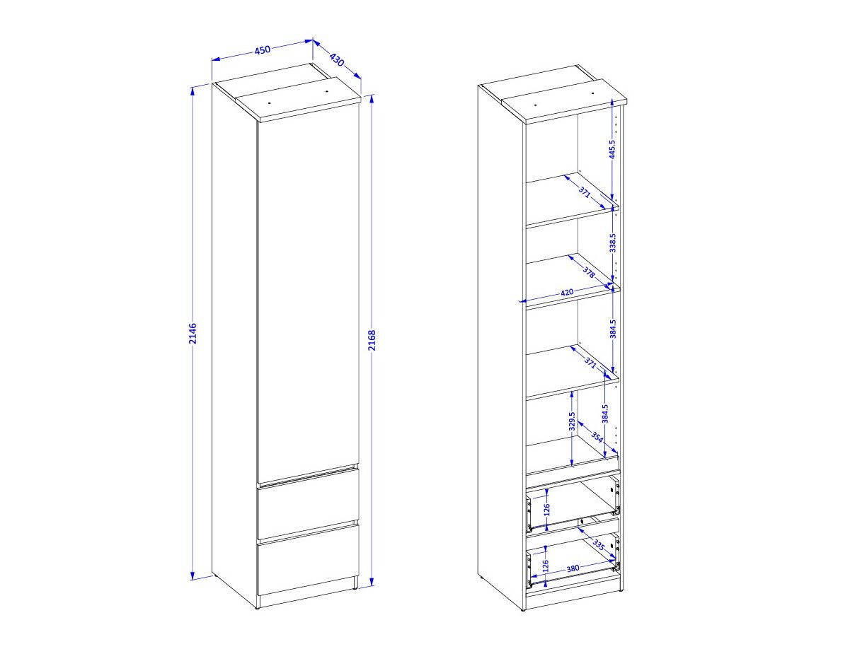 Étagère Nolcala 115 (Chêne + Beige)