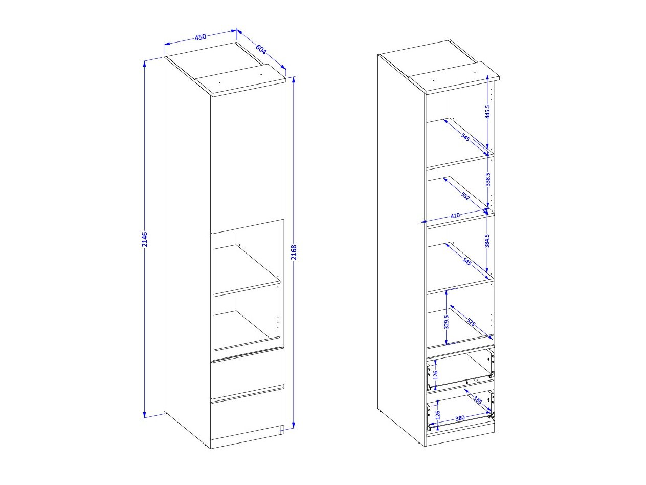 Étagère Nolcala 118 (Chêne + Beige)
