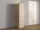 Armoire Nolcala 119 (Chêne + Beige)