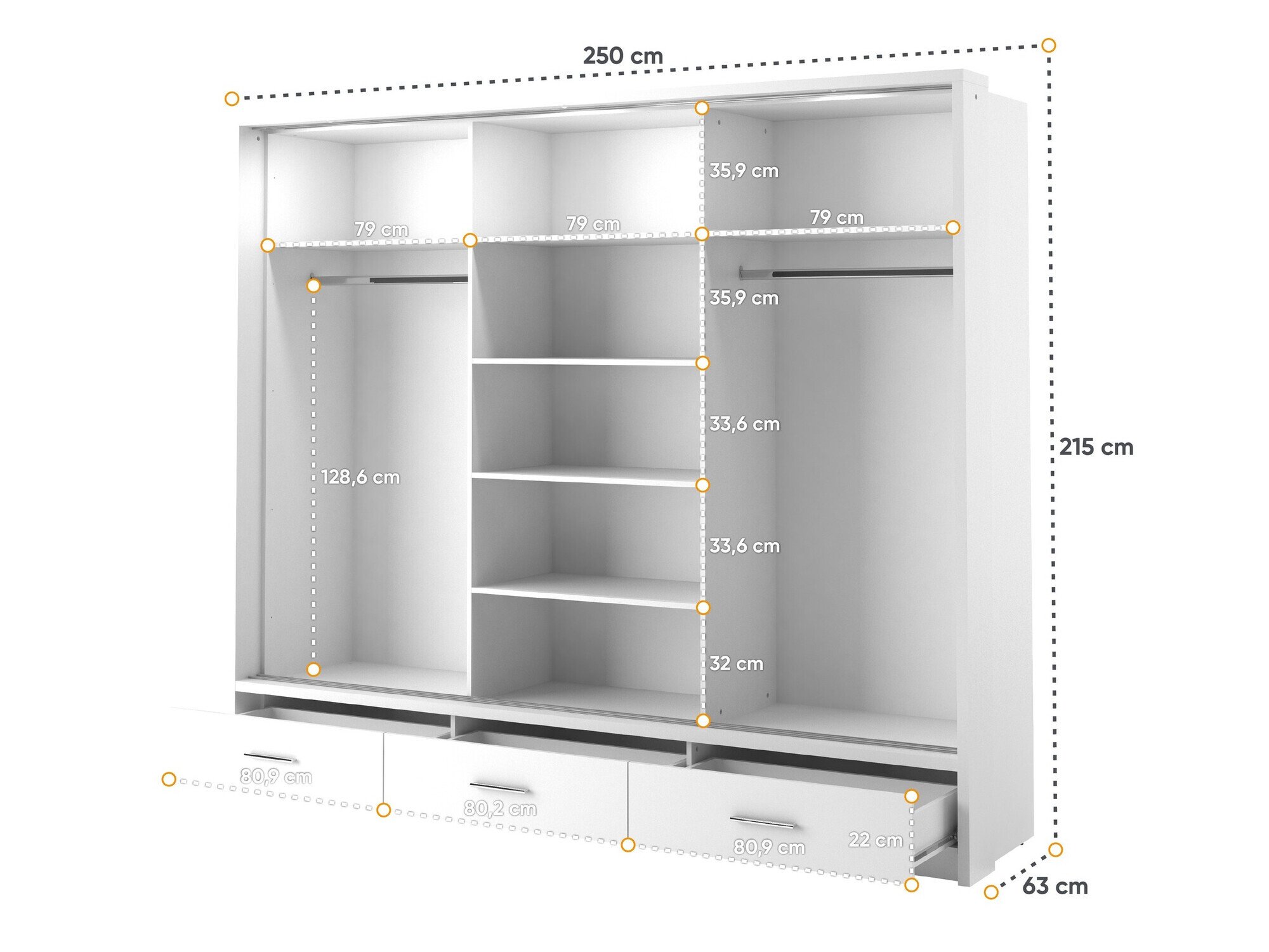 Armoire Fresno 100 (Noir)
