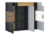 Buffet Torsone 100 (Anthracite + Gloss anthracite + Grandson chêne)