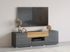 Meuble TV Torsone 101 (Anthracite + Gloss anthracite + Grandson chêne)