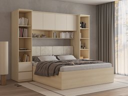 Ensemble de chambre Nolcala 124 (Chêne + Beige)