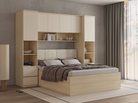 Ensemble de chambre Nolcala 126 (Chêne + Beige)