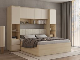 Ensemble de chambre Nolcala 126 (Chêne + Beige)