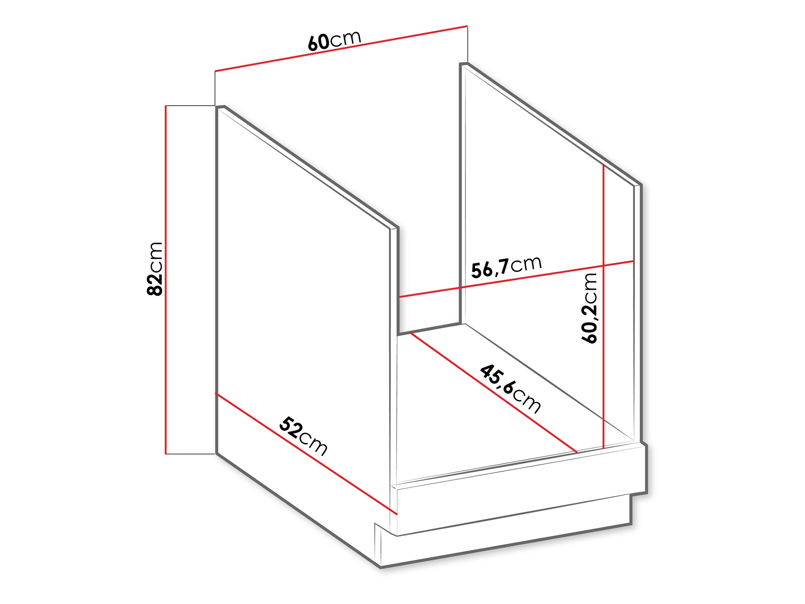 Armoire modulaire pour appareils intégrés Sole 130