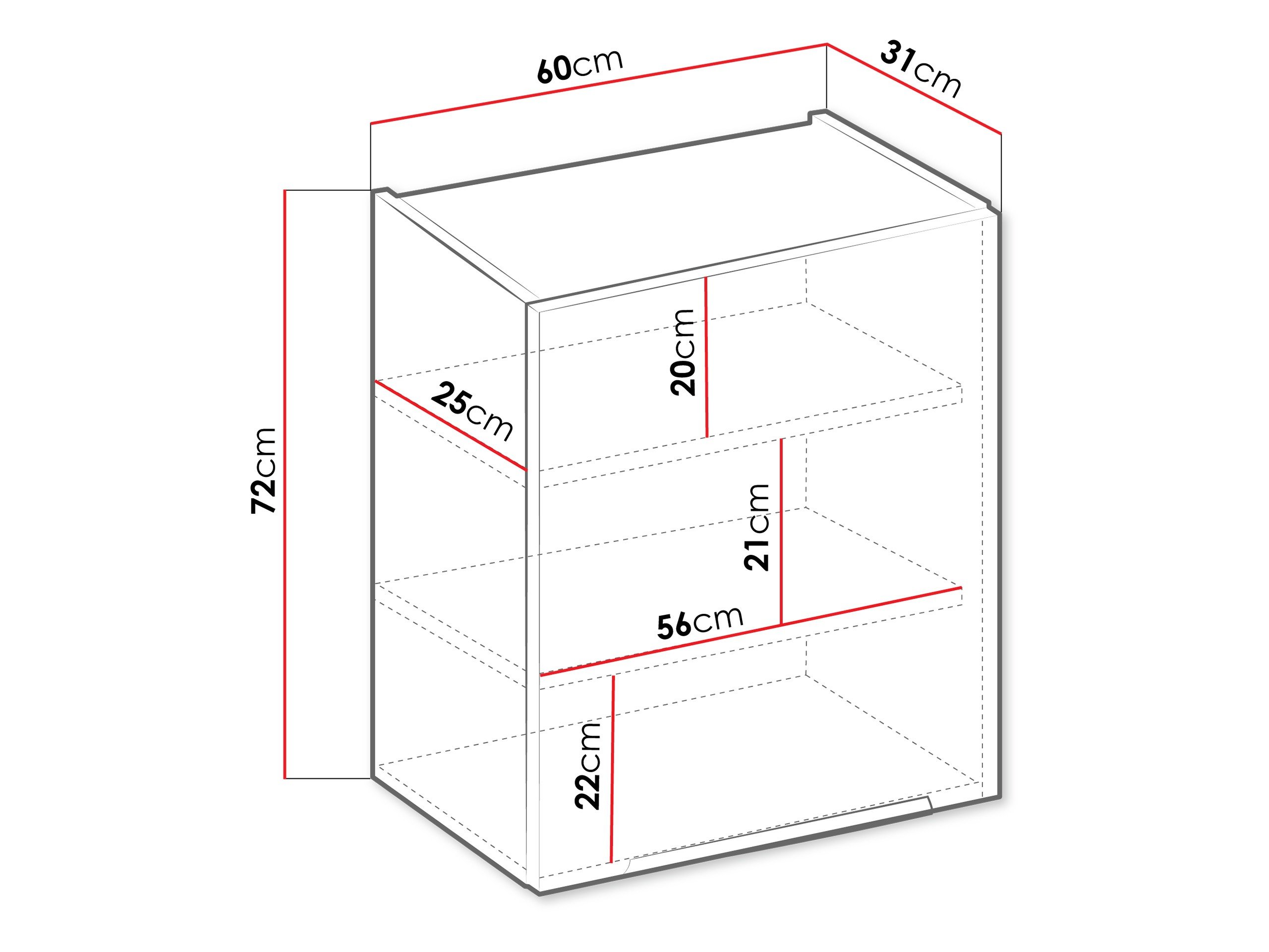 Armoire murale modulaire Sole 136