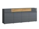 Commode Torsone 102 (Anthracite + Gloss anthracite + Grandson chêne)