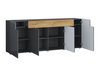 Commode Torsone 102 (Anthracite + Gloss anthracite + Grandson chêne)