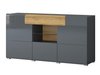 Commode Torsone 108 (Anthracite + Gloss anthracite + Grandson chêne)