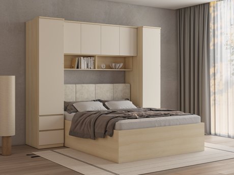 Ensemble de chambre Nolcala 125 (Chêne + Beige)