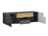 Ensemble de salon Torsone 104 (Anthracite + Gloss anthracite + Grandson chêne)