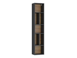 Étagère murale Torsone 106 (Anthracite + Gloss anthracite + Grandson chêne)