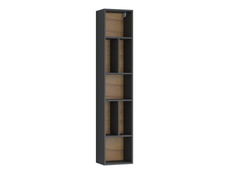 Étagère murale Torsone 106 (Anthracite + Gloss anthracite + Grandson chêne)