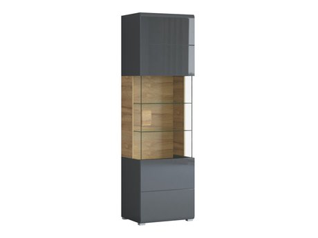 Étagère Torsone 103 (Anthracite + Gloss anthracite + Grandson chêne)