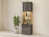 Étagère Torsone 103 (Anthracite + Gloss anthracite + Grandson chêne)
