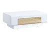 Table basse Torsone 111 (Blanc + Blanc brillant + Chêne de san remo)