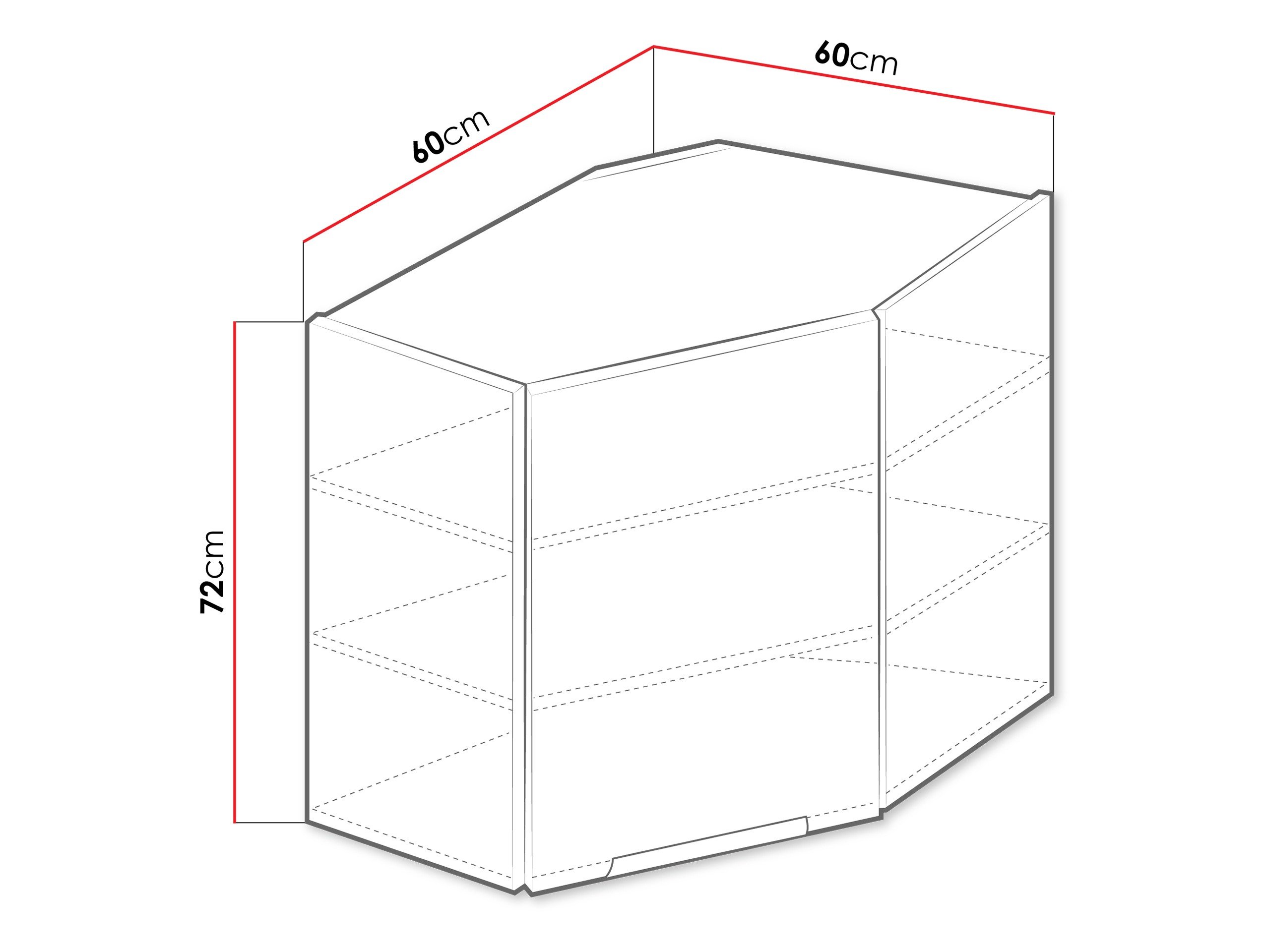 Armoire d'angle murale modulaire Sole 142