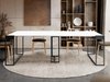 Table pliante Oswego 180 (Blanc + Noir)