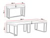 Table pliante Oswego 180 (Noir + Graphite)