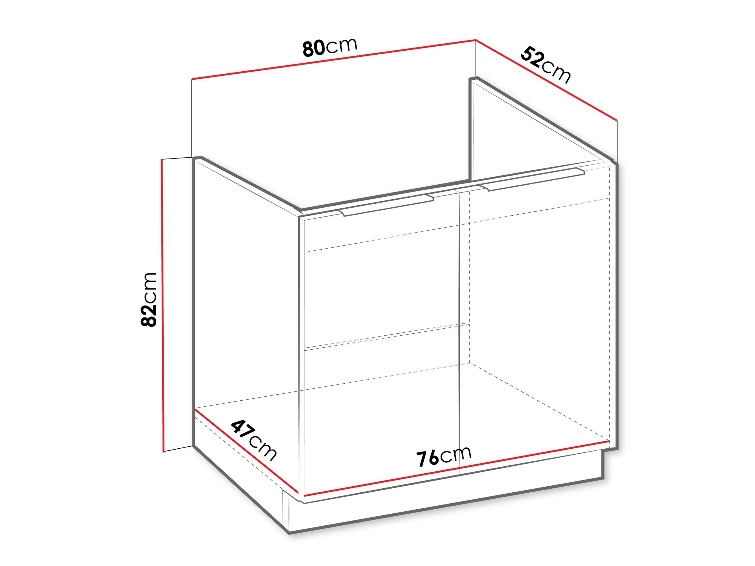 Armoire modulaire pour évier avec portes Sole 153