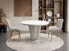 Table Oswego 179 (Cachemire + Marbre blanc)