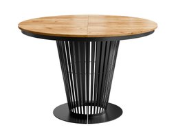 Table Oswego 179 (Noir + Craft chêne)