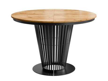 Table Oswego 179 (Noir + Craft chêne)